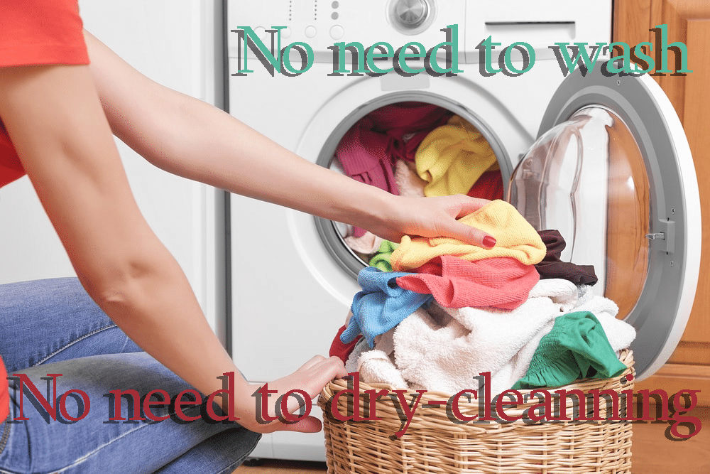 洗濯やクリーニングは基本的にしなくて良い