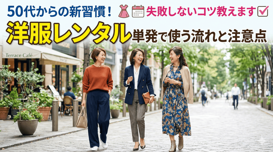 洋服レンタルを単発で使う流れと注意点
