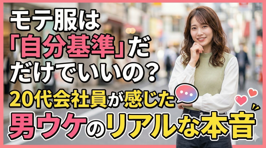 モテ服は「自分基準」だけでいいの？20代会社員が感じた男ウケのリアルな本音