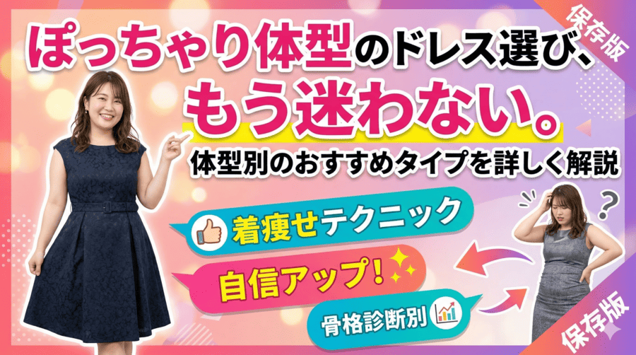 ぽっちゃり体型のドレス選び、もう迷わない。体型別のおすすめタイプを詳しく解説